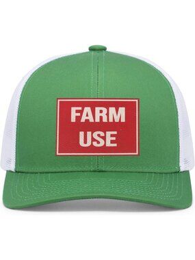 Stylish Snapback Trucker Hat with Front & Back Patches - Mesh Design for Farm